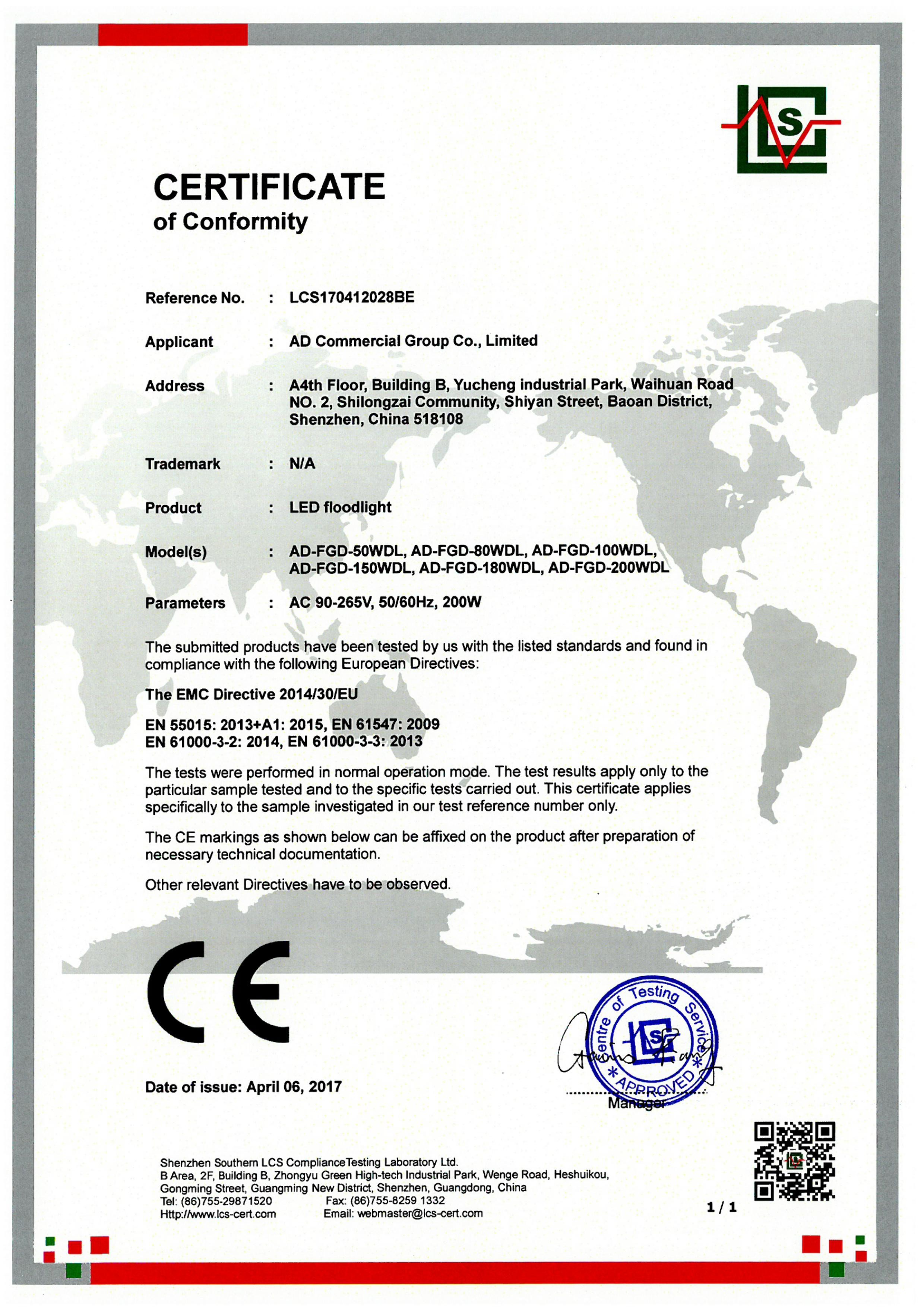 Porcellana Shenzhen RIYUEGUANGHUA Technology Co., Limited Certificazioni